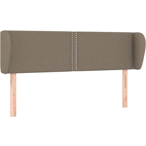 Maison Chic posteljno vzglavje - vzglavna omarica - nočna omarica z ušesi taupe 147x23x78/88 cm blago, (21710953) Cene