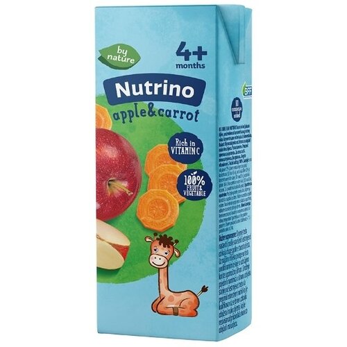 Nutrino sokić jabuka šargarepa 200ml Cene