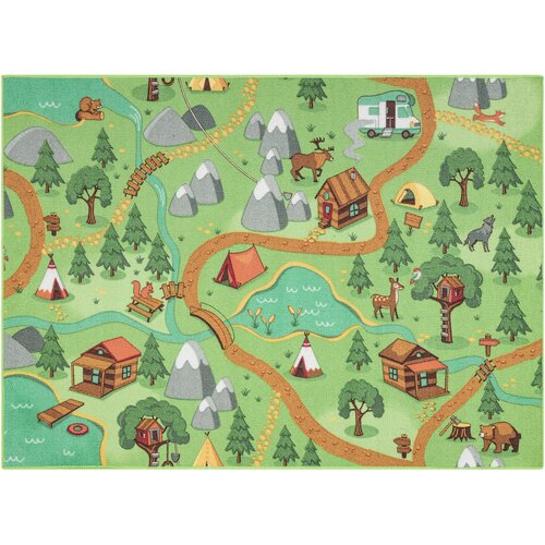 RugsX Preproge REBEL ROADS PREPROGA Wild life 90 Gozd, 95x133 cm Zelena Cene