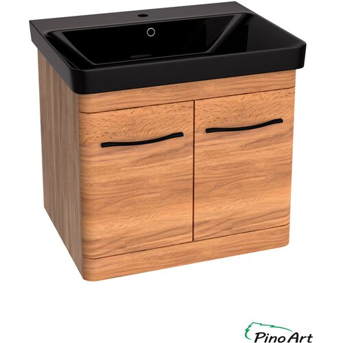 Pino Art Crni lavabo sa ormarićem Luxor V Drvo 60,5cm 1089 Cene