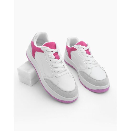 Marjin Women's Sneaker Laced Sneakers Ente Fuchsia Cene