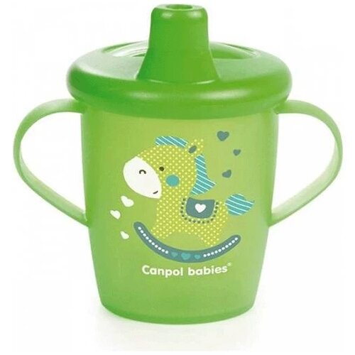 Canpol šolja za bebe non spil toys green, 250ml, 12m+ Cene
