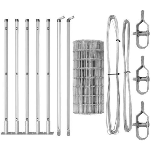 Euro Ograda s 7 Flanged Postova 0.4x10 m Cinkovani Čelik Cijene