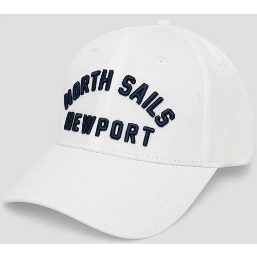 North Sails Pamučna kapa sa šiltom boja: bijela, s aplikacijom