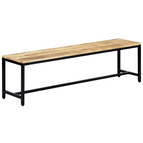 VidaXL Jedilna klop 160 cm trden robusten mangov les Slike