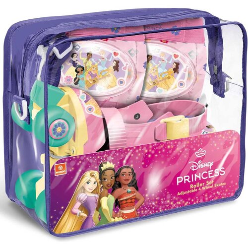 Mondo Toys Disneyjeve princeske rožnate rolerke z za&amp;scaron;čitno opremo, velikosti 22&amp;ndash;29 - Slike
