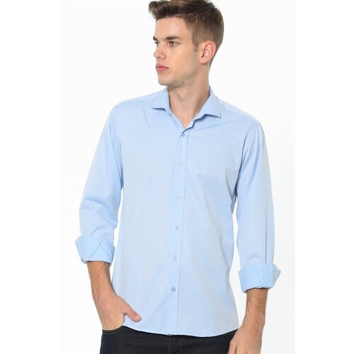 Dewberry G675 MEN&amp;#039;S SHIRT-BLUE Slike