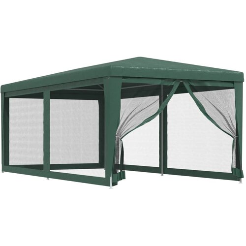 za zabave sa 6 mrežastih bočnih zidova zeleni 3x6 m HDPE Slike
