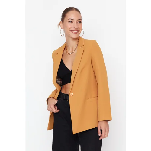 Trendyol Blazer - Yellow - Regular fit