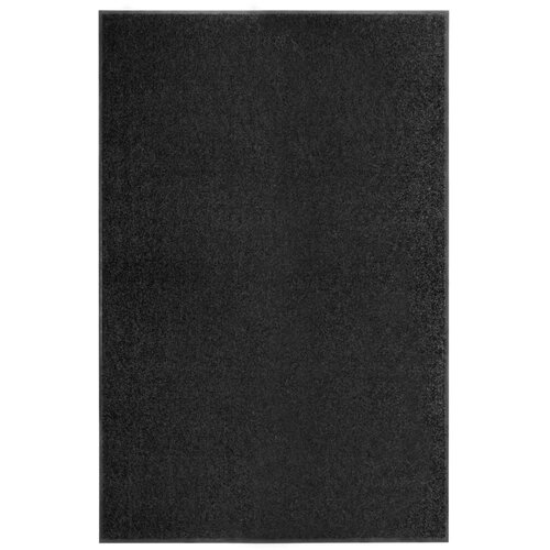 VidaXL Otirač perivi crni 120 x 180 cm Slike