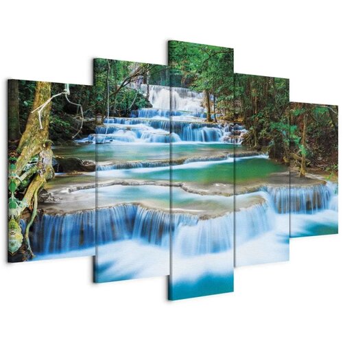  Slika - Blue Waterfall in Kanchanaburi  Thailand 100x50 Cijene