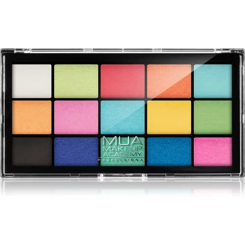 MUA Makeup Academy Professional 15 Shade Palette paleta senčil za oči odtenek Colour Burst 12 g