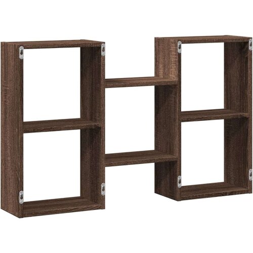 vidaXL Zidna polica boja smeđeg hrasta 96x18x60 cm konstruirano drvo Cijene
