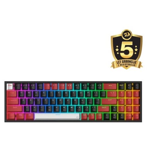 Redragon POLLUX K628RGB PRO ŽIČNA/BREZŽIČNA/BT MEHANSKA TIPKOVNICA, RDEČA STIKALA Cene