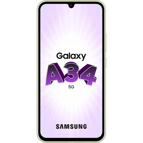 Samsung Smartphone 6.6&amp;quot;, 5G, Octa Core 2.6GHz, RAM 8GB, 48Mpixel - Galaxy A34 5G 8GB/128GB Lime Slike