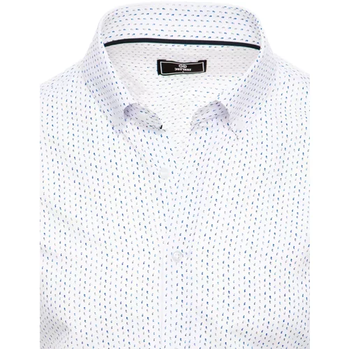 DStreet Men's Short Sleeve Shirt White