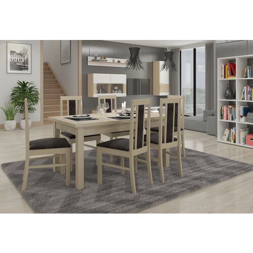 ADRK Blagovaonski set RODOS 59 s 6 stolica i stolom - SONOMA Slike