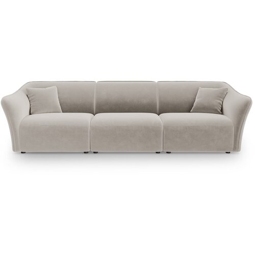 Cosmopolitan Design Bež žametna sedežna garnitura 292 cm Tokyo – Cene