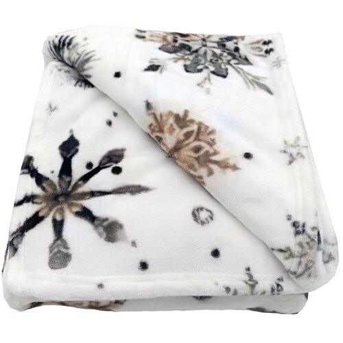 My House Bijela deka s božićnim motivom od mikropli&amp;scaron;a 150x200 cm Nord Flake &amp;ndash; Slike