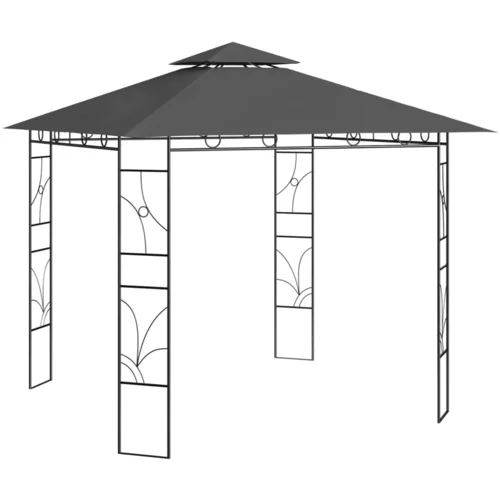 Paviljon Sjenica 3 x 3 x 2,7 m antracit 160 g/m²