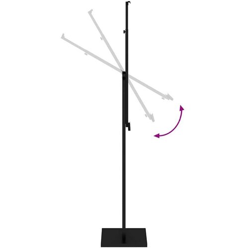  Stalci za sajmove Crna 26 5 x 26 5 x 127 cm Čelik Slike
