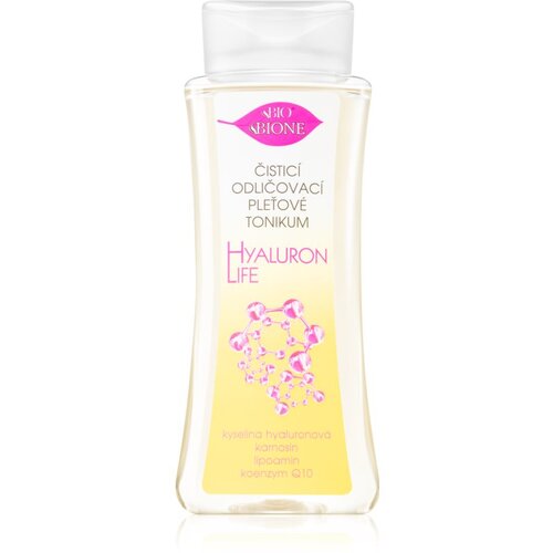 Bione Cosmetics Hyaluron Life čistilni tonik za obraz za odstranjevanje ličil s hialuronsko kislino 255 ml Cene
