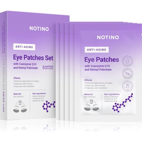 Notino Anti-Aging Bio-Cellulose Eye Patches Set with Coenzyme Q10 and Retinyl Palmitate maska za oči protiv bora za okoloočno područje Cijene