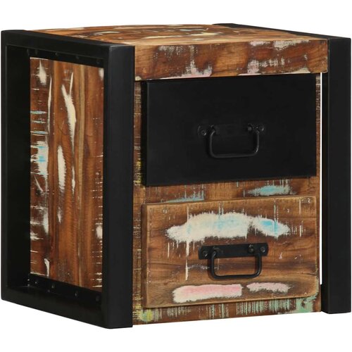 vidaXL Noćni ormarić Višebojni 40x35x40 cm Obrađeno puno drvo Cijene