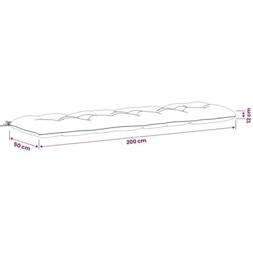  Jastučić za klupu VIANEN 100% poliester Maslinastozelena - Maslinastozelena 200 x 50 x 12 cm Slike