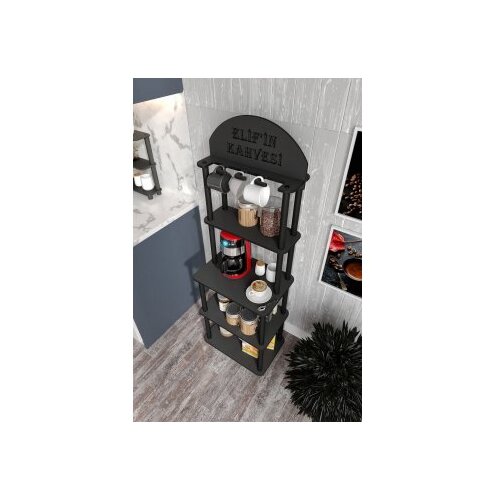 Hanah home coffee stand polica lungo black (282PTR1310) Slike