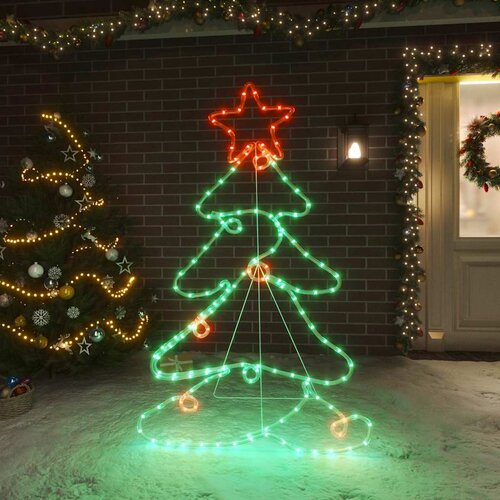  Figura božićnog drvca sa 144 LED žarulje 88 x 56 cm Slike