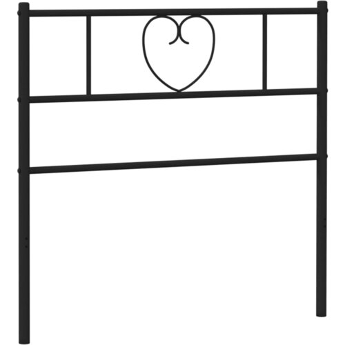 VidaXL Kovinsko posteljno vzglavje črno 80 cm, (21048461) Slike