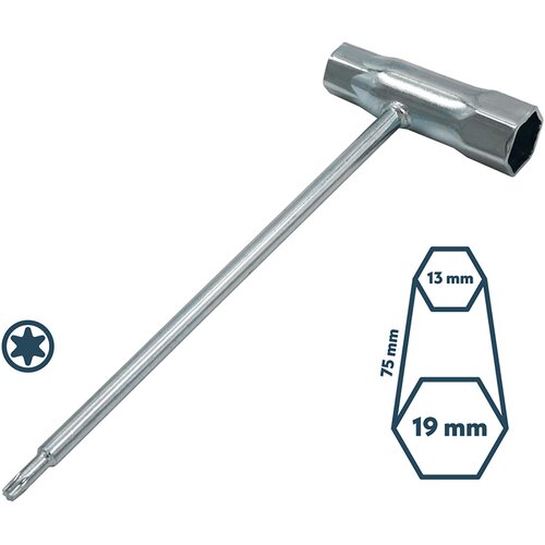 Olimp Sport A337 - ključ za svećice Villager 19 x 13 x 75, TORX Cene