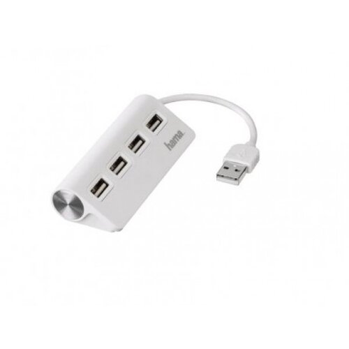 Hama USB 2.0 HUB 1:4, 480 Mbit/s, beli 200120 Cene