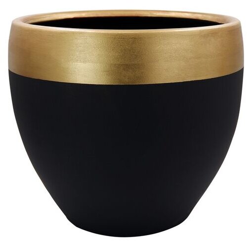 WALLXPERT decorative pot ibiza 30 black gold Cene