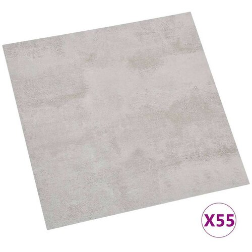  Podne daske 55 pcs Svijetlo siva 5 11 m&amp;sup2; PVC - Siva i svijetlo siva Slike