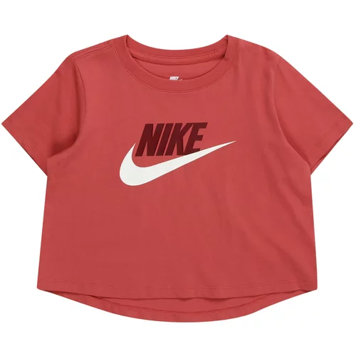 Nike Sportswear Majica merlot / brusnica / bela