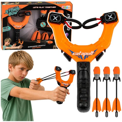 SPORTS Set of Skill Slingshot with Whistling Arrows Orange 15M Slike