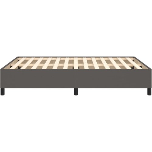  Okvir za krevet sivi 140x190 cm od umjetne kože Slike