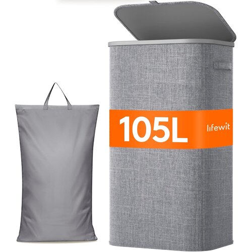 LIFEWIT Ko&amp;scaron;ara za Perilo s Pokrovom 105L Slike