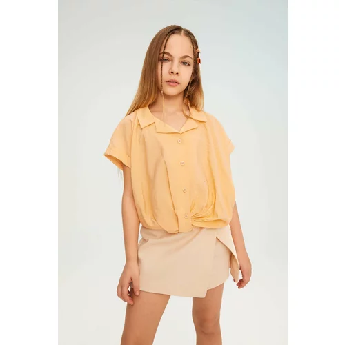 Defacto Girl Short Sleeve Crop Shirt