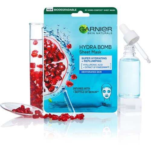 Garnier skin Naturals Tissue Mask Moisture + Aqua Bomb Maska za lice VDX2Q44 Slike