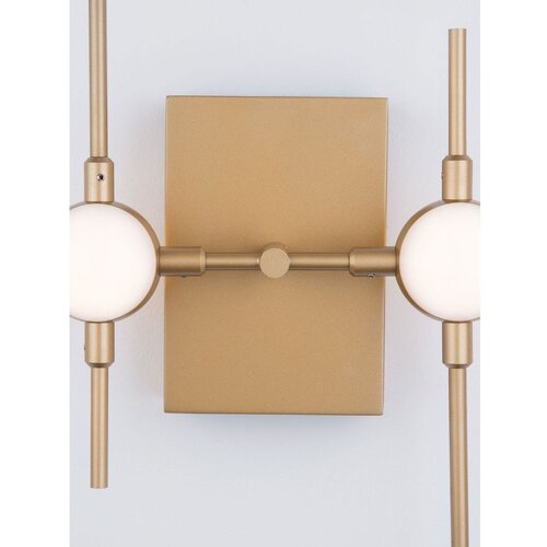 Nova Luce Metalna LED zidna lampa u zlatnoj boji Atomo &amp;ndash; Slike