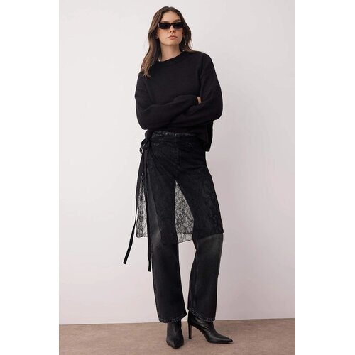 TRENDYOLMILLA ženske pantalone model Twoaw26Je00083, antracit-siva Cene