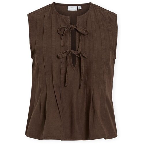 Vila Topi & Bluze Top Tevira - Slate Black Kostanjeva Cene