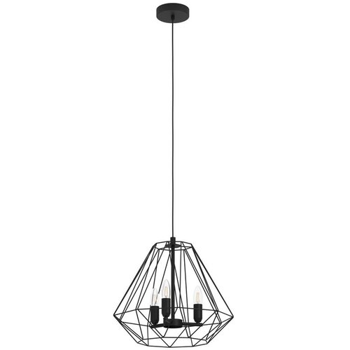 Eglo Tarle viseća lampa 3xE14, &amp;Oslash;44,5 cm, crna žičana, 43845 Slike
