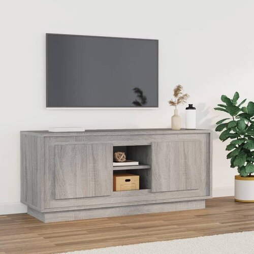 vidaXL TV omarica siva sonoma 102x35x45 cm inženirski les Cene