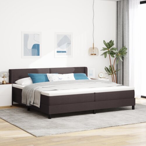  Postelja boxspring z vzmetnico Temno rjava 200 x 200 cm, (5000127073) Cene