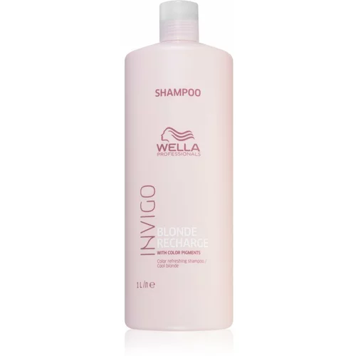 Wella Professionals invigo blonde recharge šampon za svetle barvane lase 1000 ml odtenek cool blonde za ženske