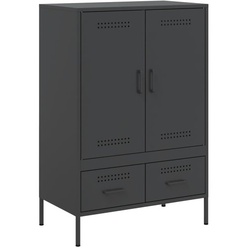 Maison Chic Visoka omara - Komoda - Predalnik črna 68x39x101,5 cm jeklo, (21717078) Slike